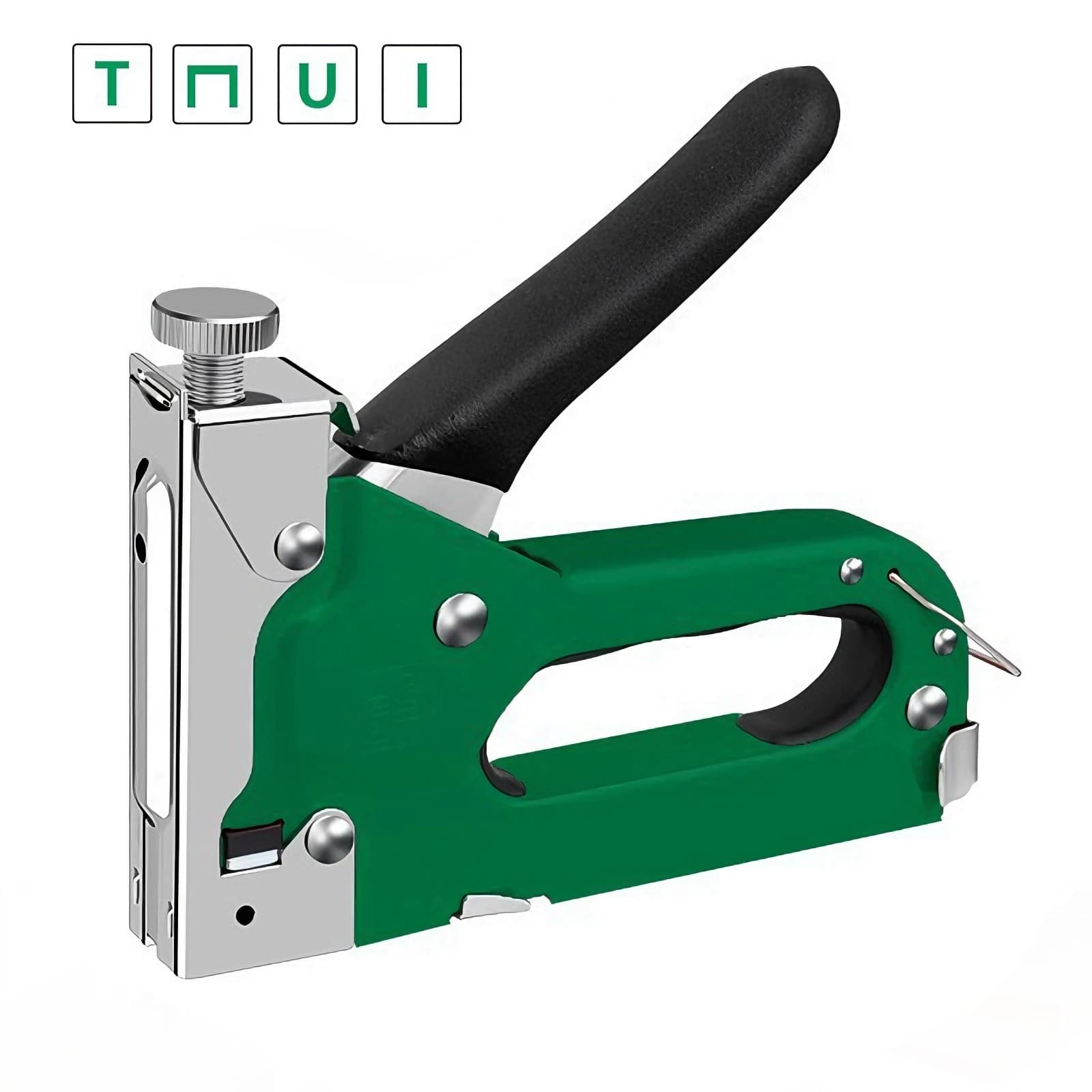 Pistola per Graffette 4 in 1, Graffettatrice Manuale per Legno, Tappezzeria, Falegnameria, Decorazione, Riparazione, Fai-da-Te, Utensili Manuali per Lavorazione del Legno