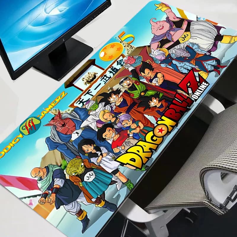 Dragon Ball Z Tappetino per mouse Anime Gamer Accessori da gioco Varmilo Tastiera PC Tappetino da scrivania per computer Tappeto XXL Anime DBZ Tappetino per mouse