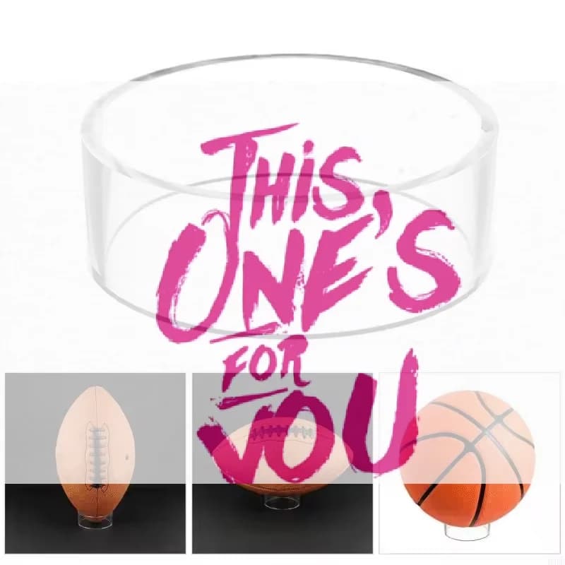 1/2/3pcs Acrylic Display Stand Clear Ring Craft Stands Plastic Round Display Stand For Golf Ball Baseball Tennis Ball Collection