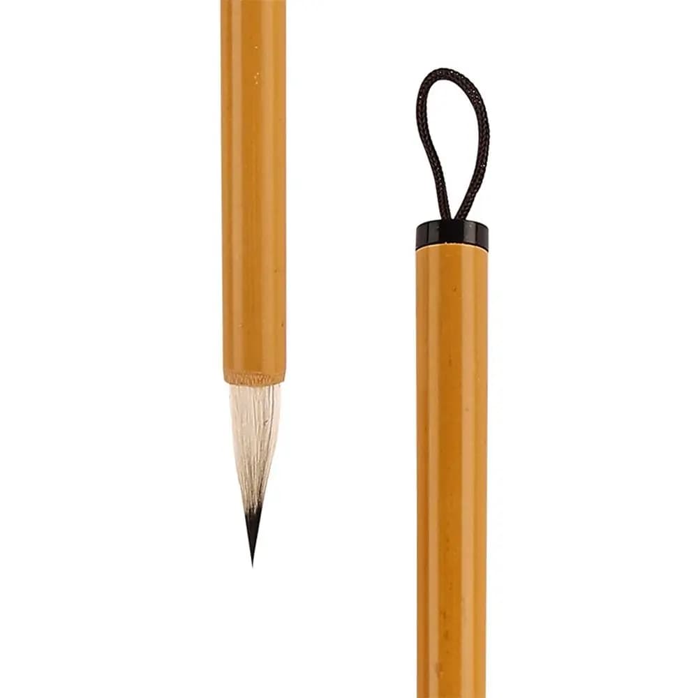 Ancient Oil Watercolor Chinese Calligraphy Brush Oil Painting Wolf Hair Scriptures Writing Brush Bamboo Art Paint Brush Practice