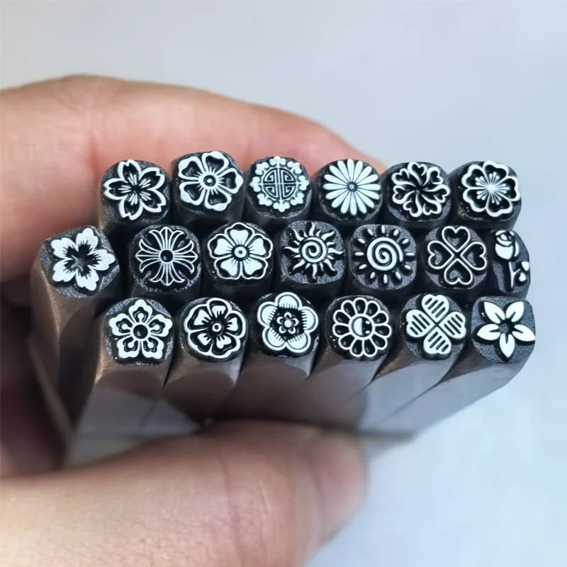 Professional Metal Stamping & Chasing Tool Set Steel Punches for Jewelry Making Gold Silver Engraving DIY Craft Kit Gift