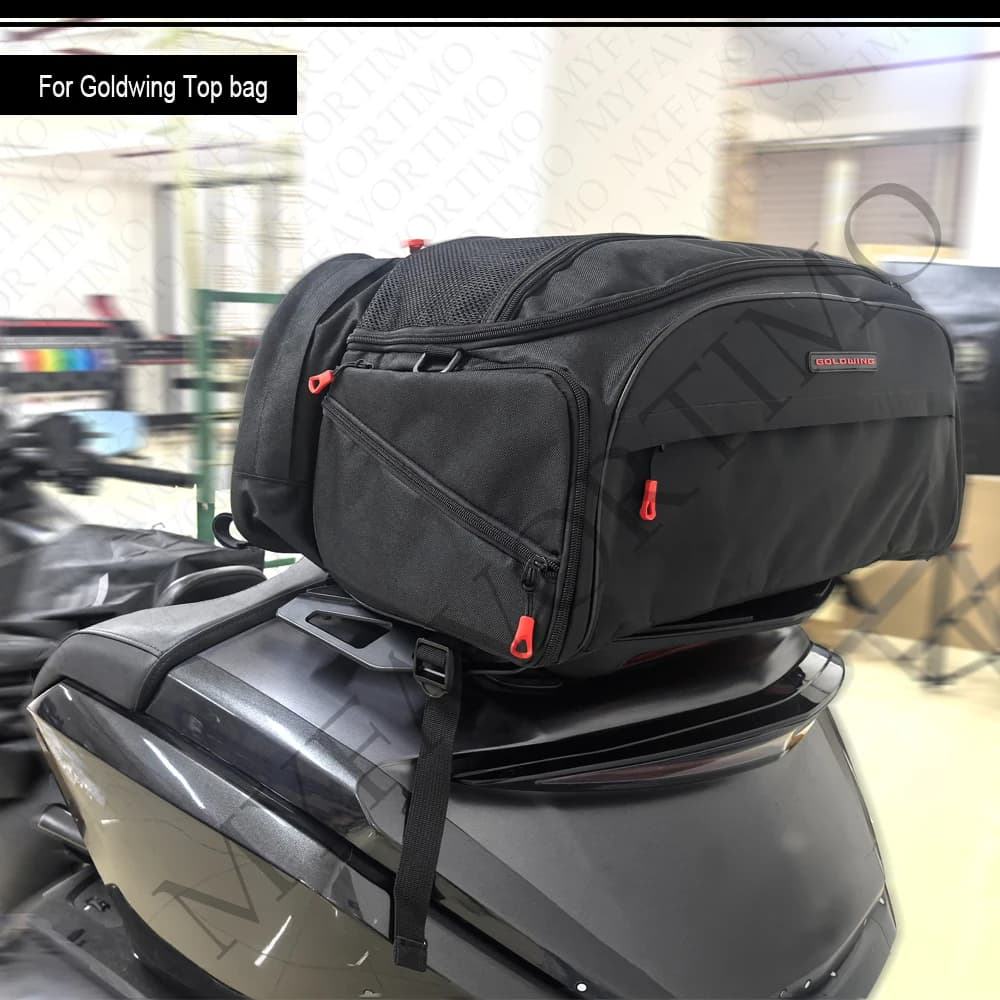 Motorcycle Rear Seat Luggage Rack Bag For Goldwing GL1800 GL1500 Trunk Tail Luggage Cases Top Bag large capacity Waterproof Bag