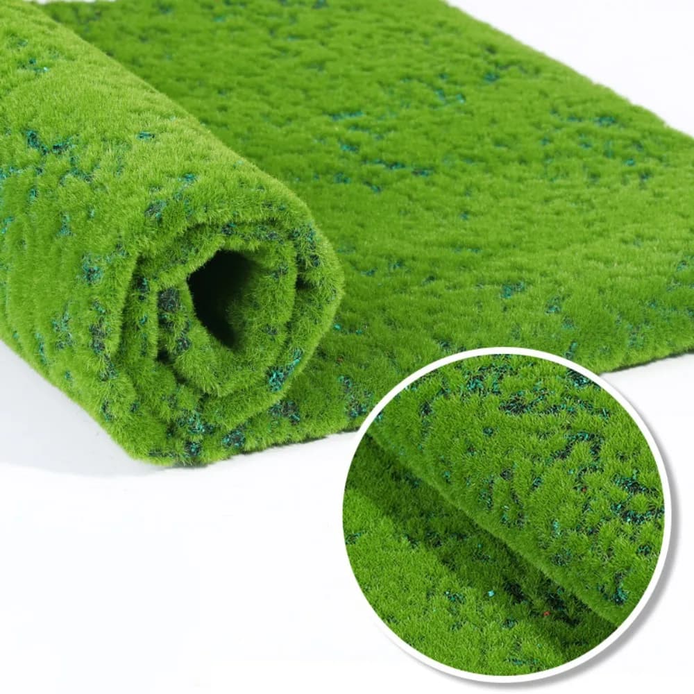 Outdoor Grass Mat Fake Moss Moss Turf Durable Everlasting Life Simulation Musk Green Sheet 50*50 cm Artificial Musk Wall Mat