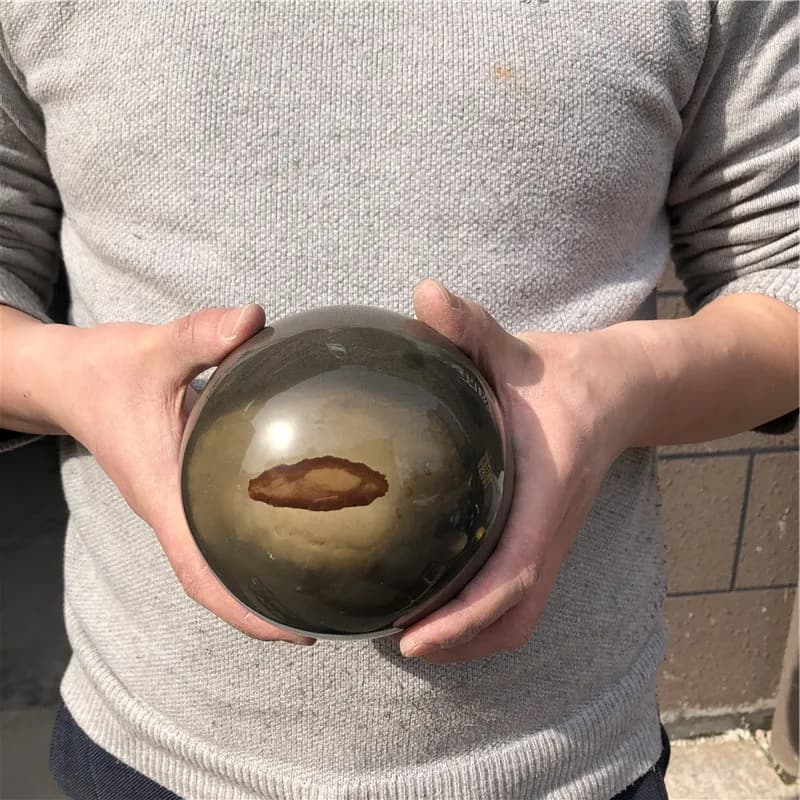 12cm natural crystal stone ball polished ocean jasper crystal sphere for decoration