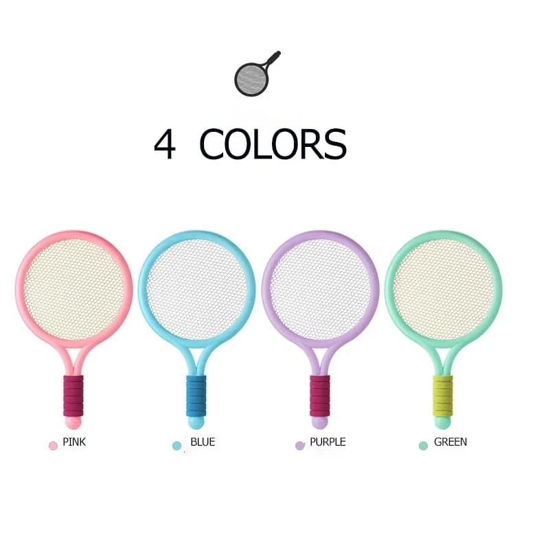 2-piece Children's Badminton Racket Set Lightweight Children's Tennis Rack Set from badminton with Family Games Balls