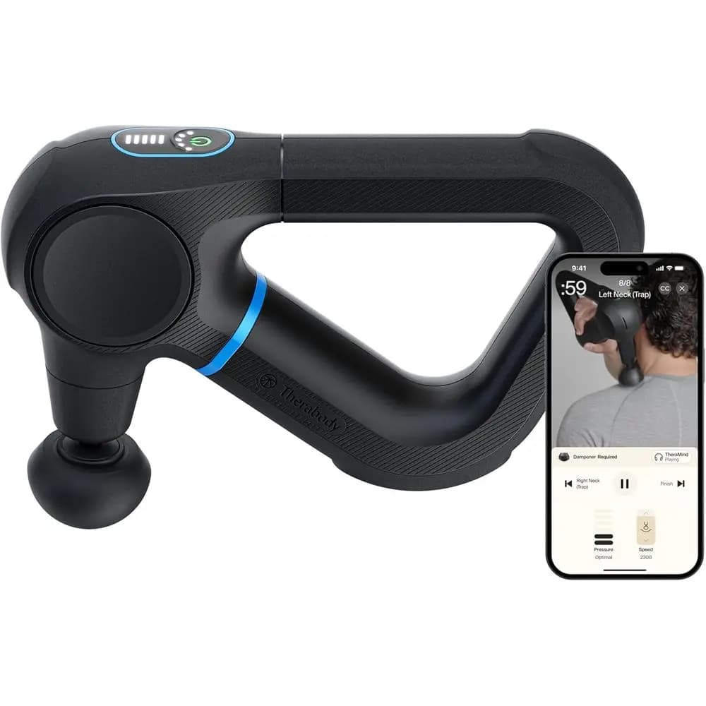 Prime Massage Gun (6th generation) of Therabody – Powerul Massage of Deep Fabrics in Red, Durable Design or Reliable Recovery and P