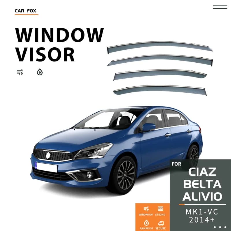 Per Suzuki ALIVIO CIAZ 2014+ Finestra di Automobile Visiera Tenda Shelter Parabrezza Finestrino Laterale Pioggia Parasole Accessori Auto