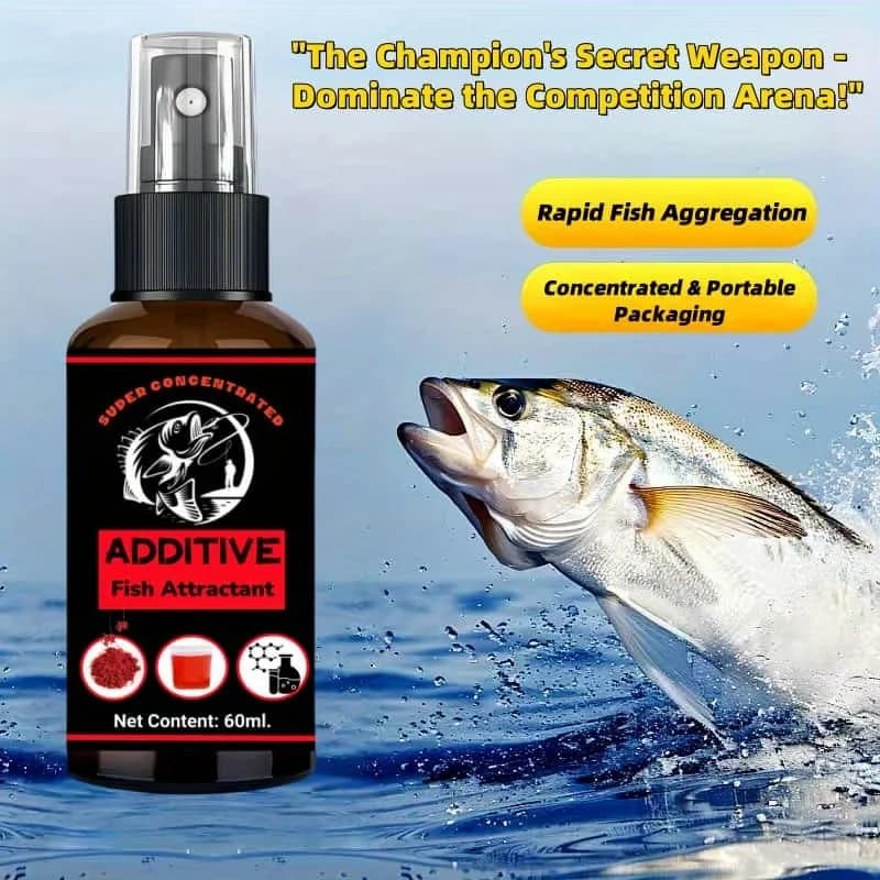 1 pz attrattivo per pesci super concentrato formula per pesci marini, liquido concentrato di colore rosso per la pesca in acqua salata sulla spiaggia dell'oceano