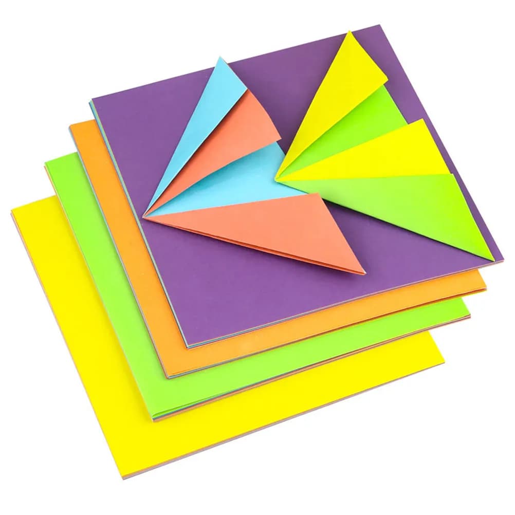 120 Sheets Double-Sided Two-Color Origami Paper High Quality Eco-Friendly Safe for Art Folding Coloring Paper Crane