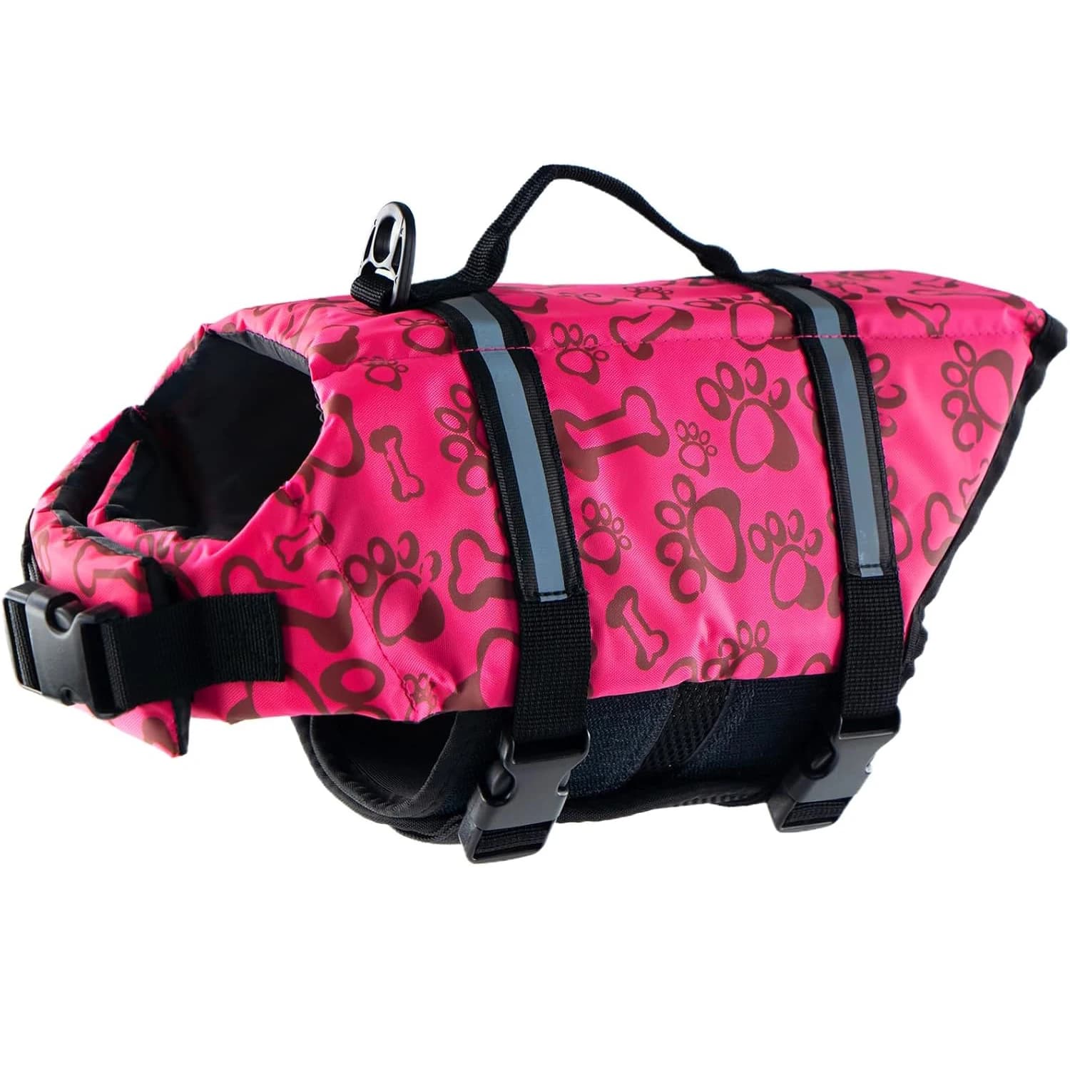 Dog Life Jacket with Rescue Handle for Swimming Boating, Adjustable Reflective Puppy Swim Vest with Superior Buoyancy, All Dogs
