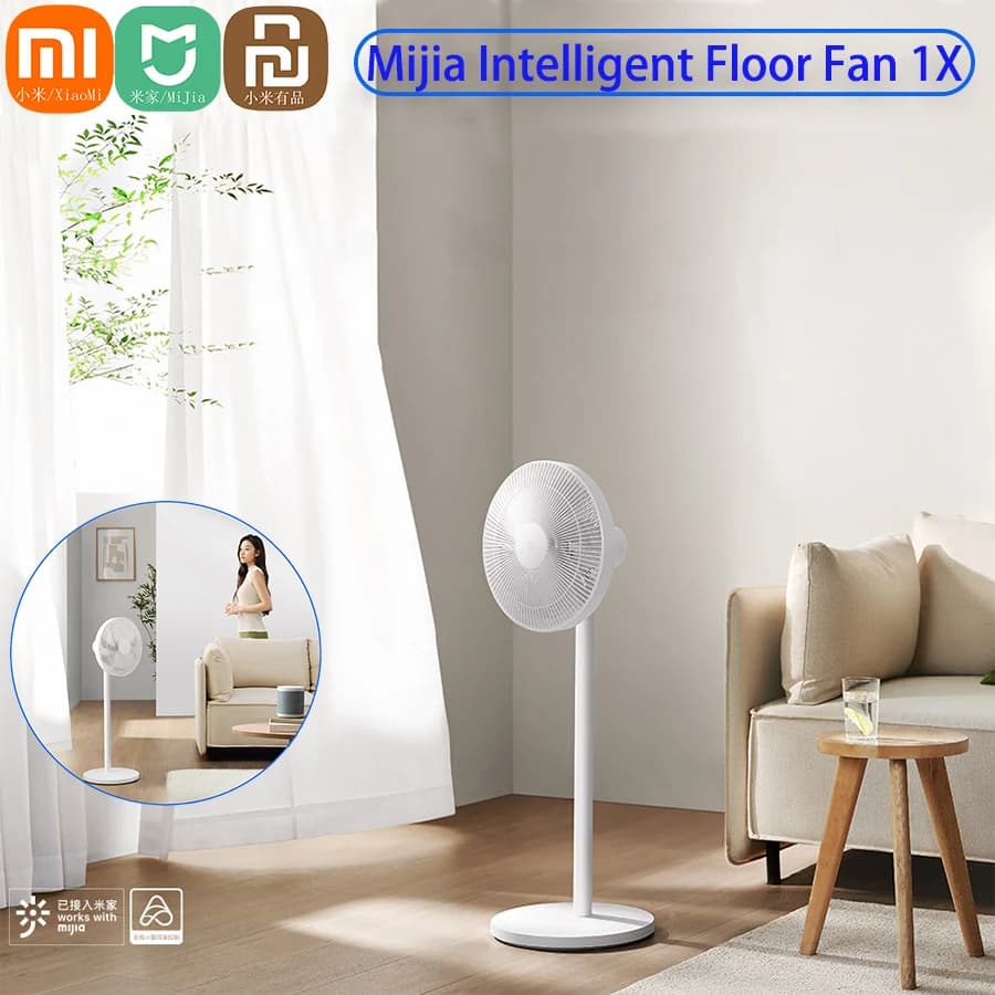 Xiaomi Mijia Smart Dc Inverter Fan 1x Updated version for home cooling device Portable floor air conditioner Natural standing fan