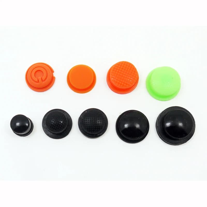 10pcs Coda Waterproof Rubber Button Switch Connected Electric Flashlight Accessories Sealed Button Rubber Mat