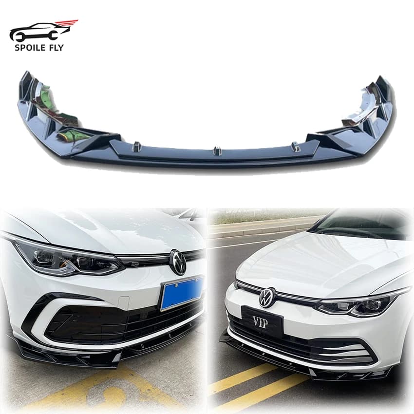 Nuovo design dal 2019 al 2023 Per Volkswagen VW Golf 8 MK8 VIII R GTI GTD GTE Paraurti Anteriore Lip Diffusore Splitter Corpo Par ABS Body Kit