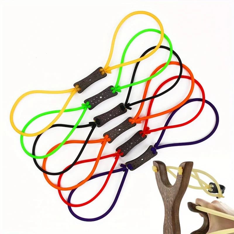 5/10 pezzi fionda elastico colorato rotondo accessori fionda fionda elastico elastico fionda con sport all'aria aperta