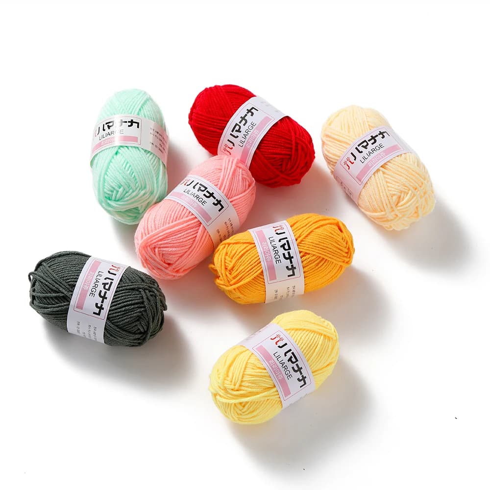 1 rotolo 25 grammi filato acrilico colorato filo all'uncinetto linea di lana a maglia a buon mercato per la produzione di sciarpa maglione all'ingrosso fatto a mano fai da te