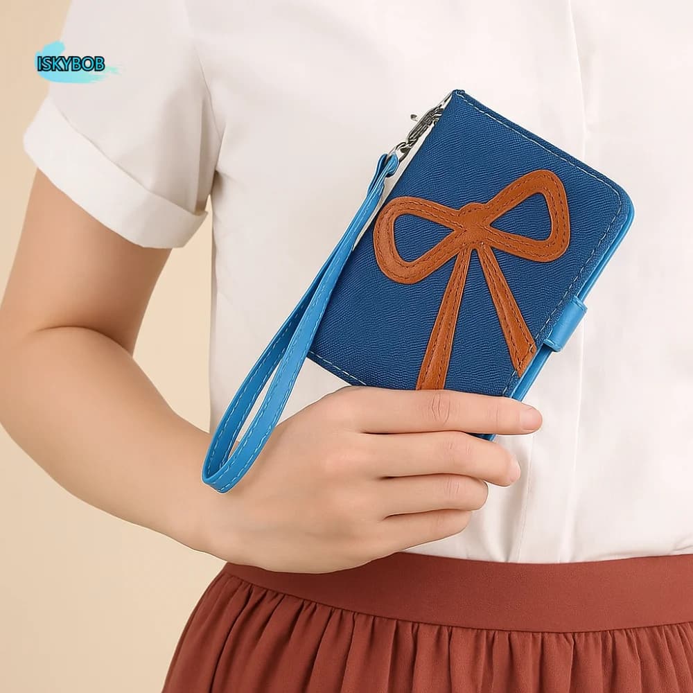 Portafoglio da Viaggio Portatile RFID Antifurto in PU, Porta Passaporto e Biglietti Aerei, Porta Carte per Check-in, Porta Biglietti Carino, Clip per Passaporto Donna