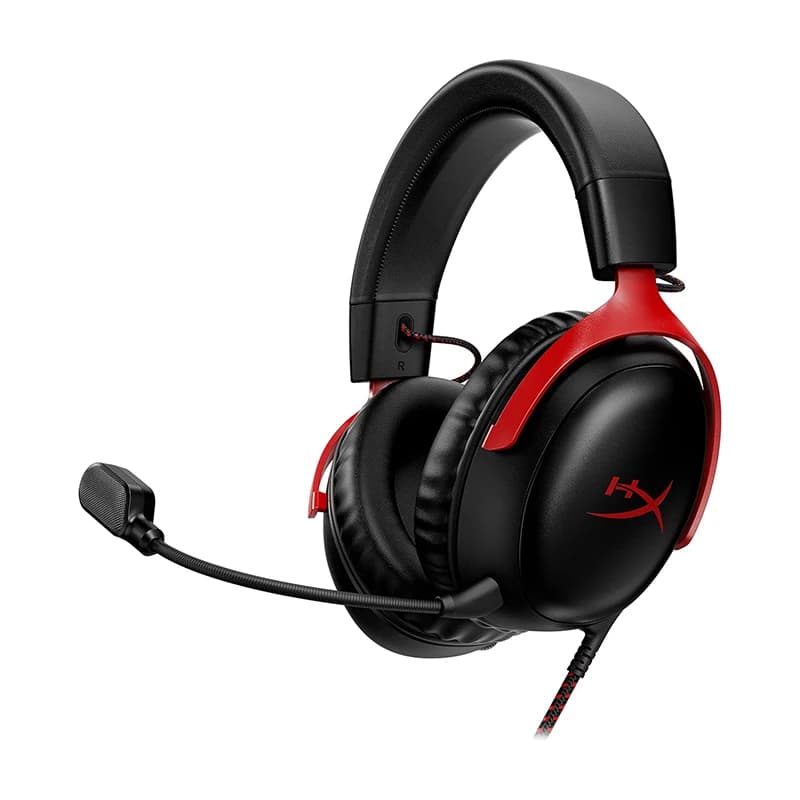 Cuffie da gioco cablate originali HyperX 3 nere + rosse Hyper-X Cloud 3 III BLK/RED GAM HS auricolari hyperx