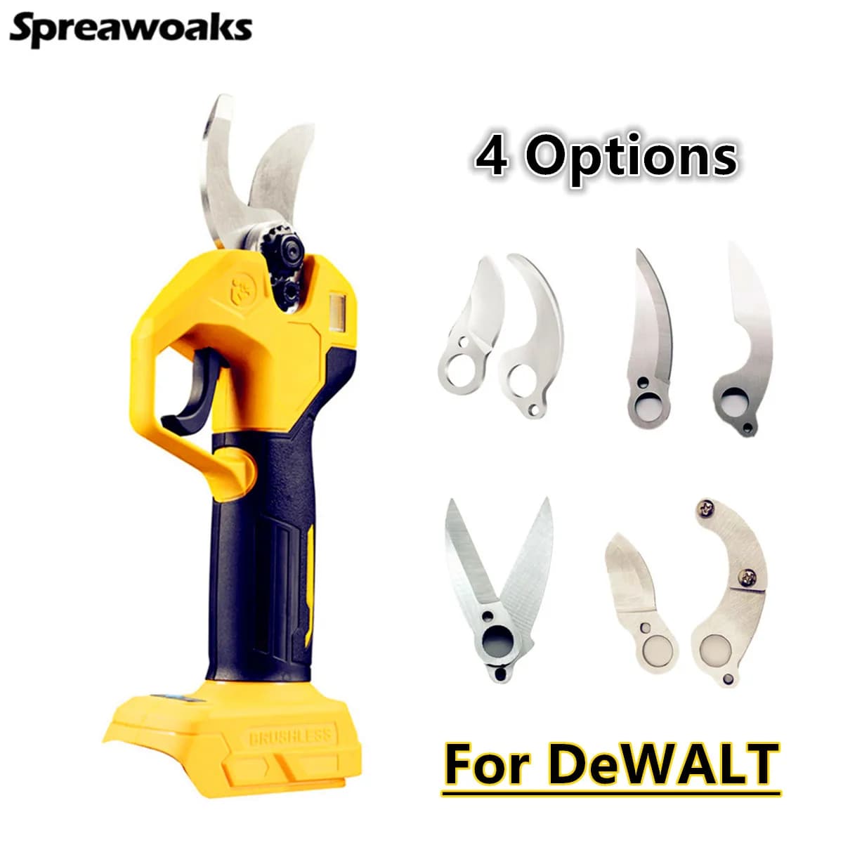 4 Options Electric Scissors Cordless Copper Shears Potator Hole Tube Verdura Scissors Electric Tools For DeWALT 20V Battery