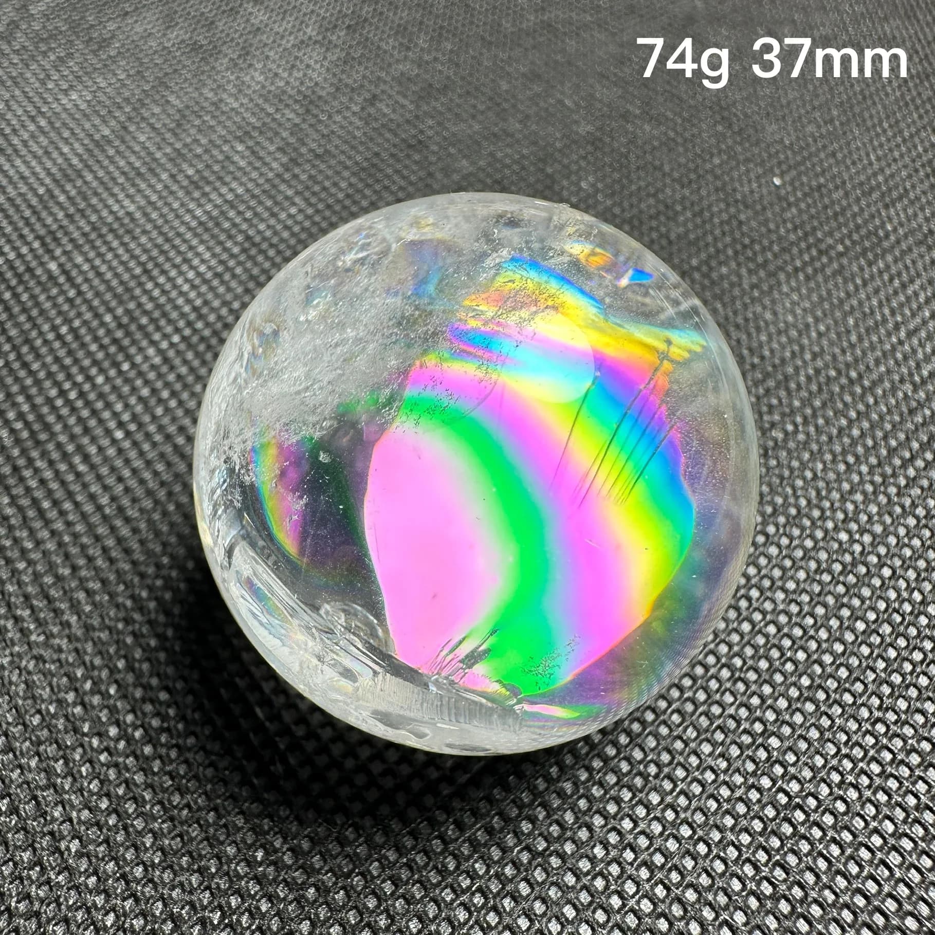 Sfera di Cristallo di Quarzo Naturale, Sfera di Quarzo Arcobaleno Lucidata, Decorazione Feng Shui, Regalo per Guarigione Reiki
