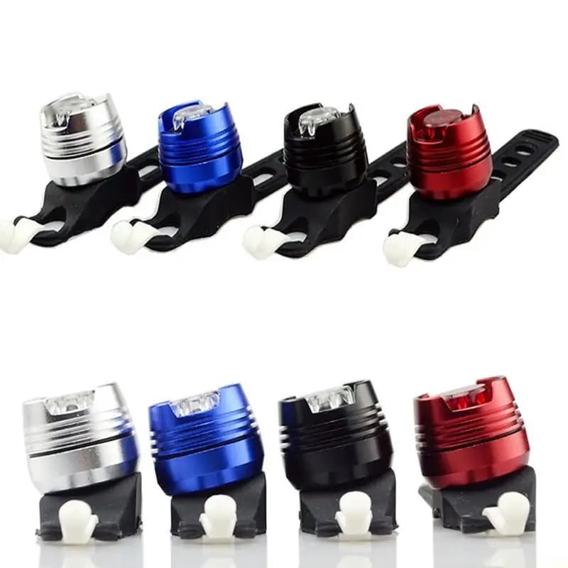 M5TC 1pc bici da bicicletta ciclismo anteriore coda posteriore casco Flash luce spia sicurezza