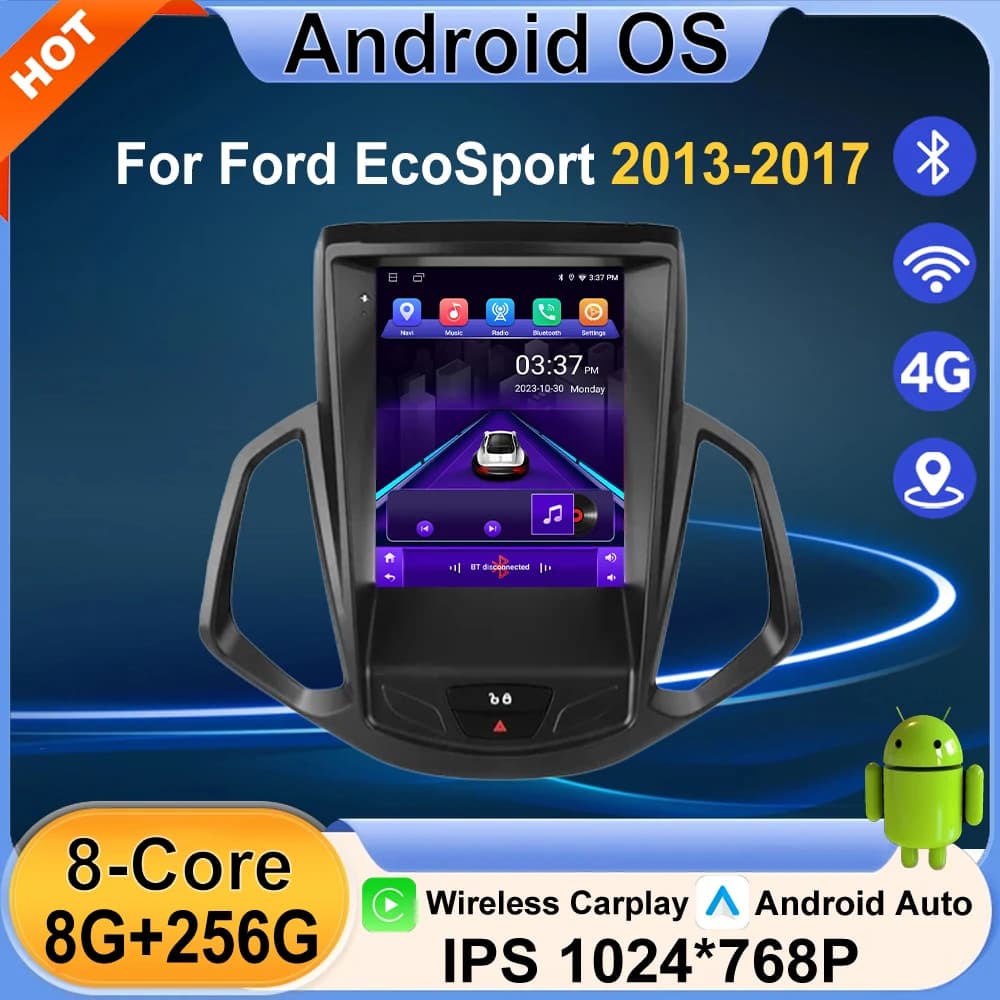 Android 16 Car Radio For Ford EcoSport 2013-2017 Wireless Player Carplay Auto Car Multimedia Stereo tools