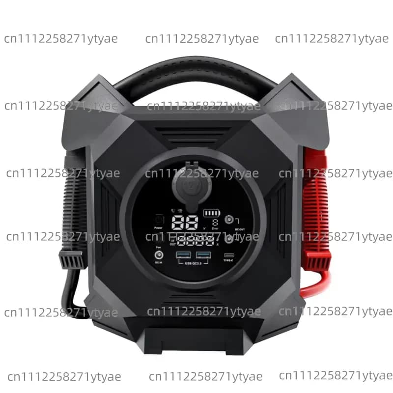 High Power 12v 24v Automatic Recognition 64000 mAh Low Temperature Emergency Start Heavy Duty Vehicle Battery Jump Starter
