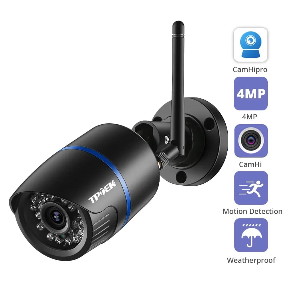 4MP 1080P IP Camera External WiFi Security Camera Wireless surveillance Wi Fi Bullet CCTV HD Camara CamHipro CamHi Cam