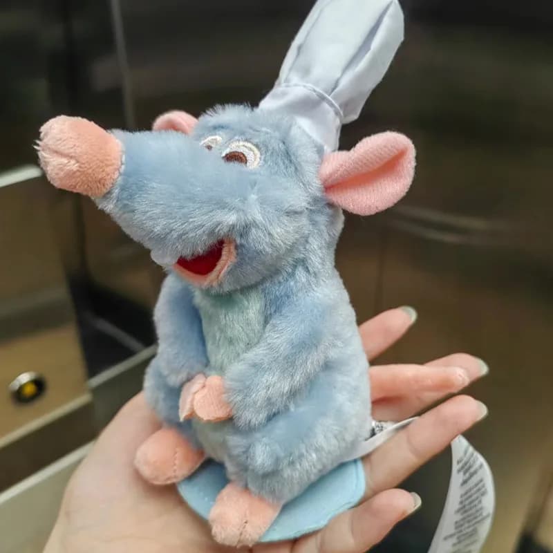 Peluche Magnetico del Chef Remy di Ratatouille, Decorazione per Camera, Bambola da Spalla per Bambini, Giocattolo Decorativo con Fascia per Capelli, Regalo di Compleanno