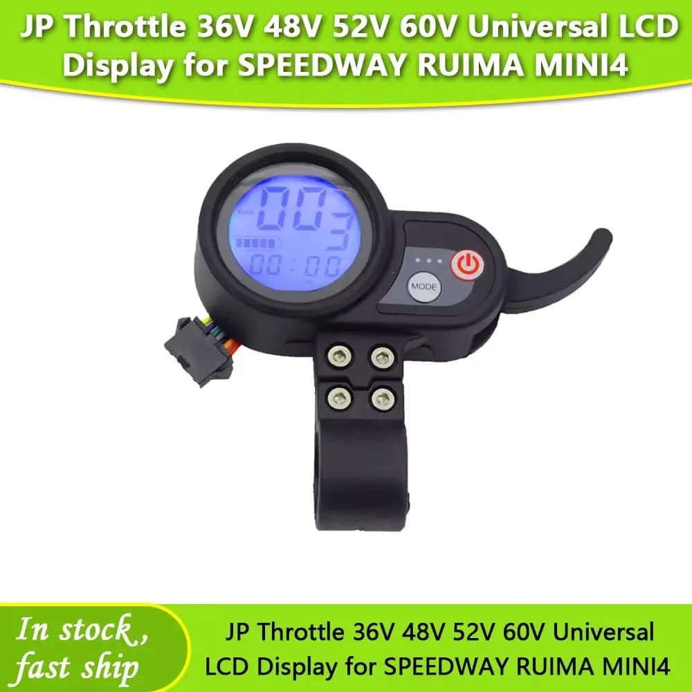 JP Acceleratore 36V 48V 52V 60V Display LCD universale per SPEEDWAY RUIMA MINI4 Scooter Janobike FLJ Dualtron Scooter elettrico Parte