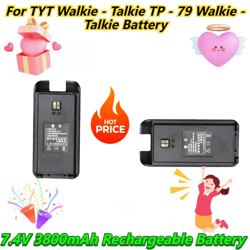 Batteria ricaricabile da 7,4 V 3800 mAh per walkie-talkie TP - 79 Walkie-talkie Batteria