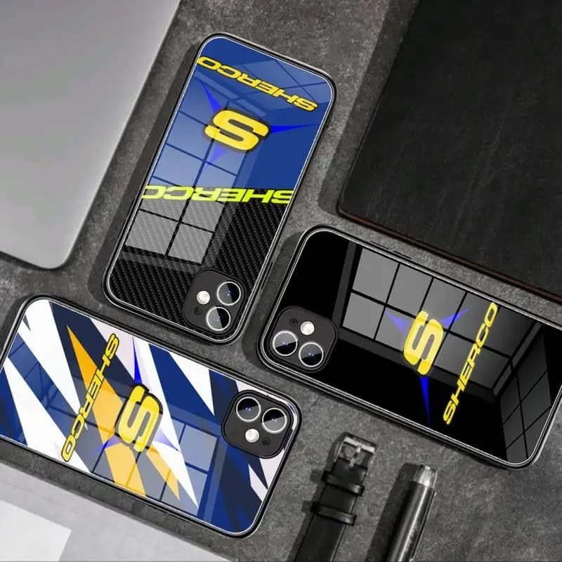 Moda Sherco Moto Cassa Del Telefono In Vetro Temperato Per iPhone Iphone 17 air 17pro 16 promax 15pro 14pro 13pro 16 plus Mini caso