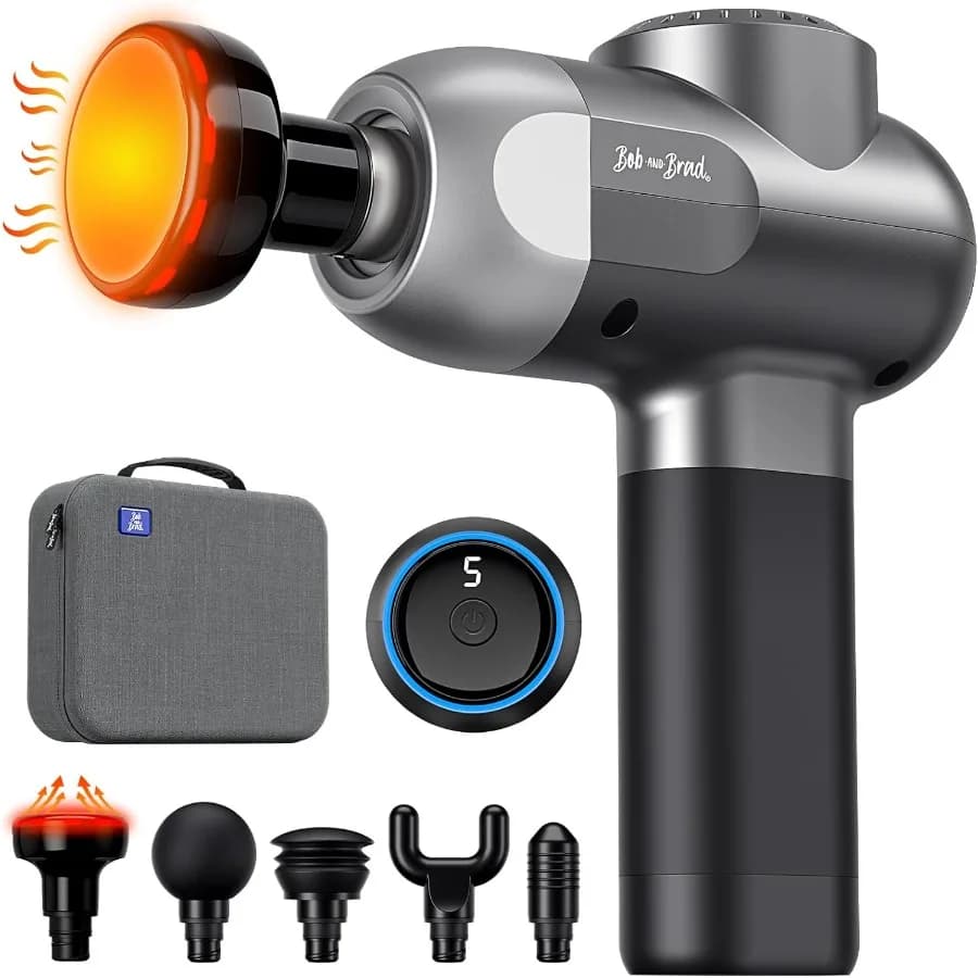 C2 Plus Massage Gun with Heat FSA Massage Gun for Deep Textile Percussion for Athletes and Pain Relief Portable Electric Backrest