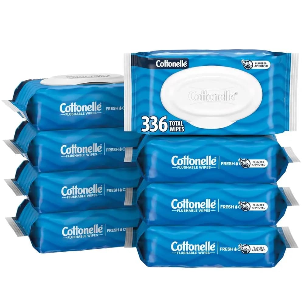 Salviette Umidificate per Adulti, 8 Confezioni, 42 Pezzi Ciascuna (Totale 336 Salviette), Varie Tipologie di Confezionamento