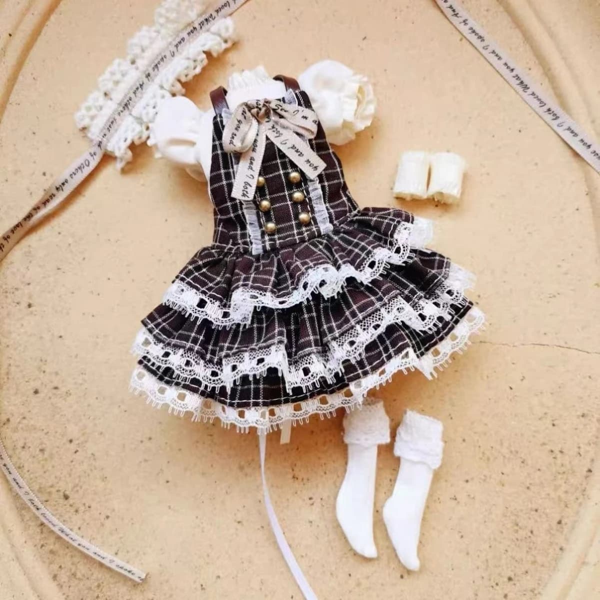 New 1/6 Doll's Clothes Dress Suit for Azone Dolls for Ob22 Ob24 Dolls Girl Toys Dress Up Play House Doll Accessories, No Doll