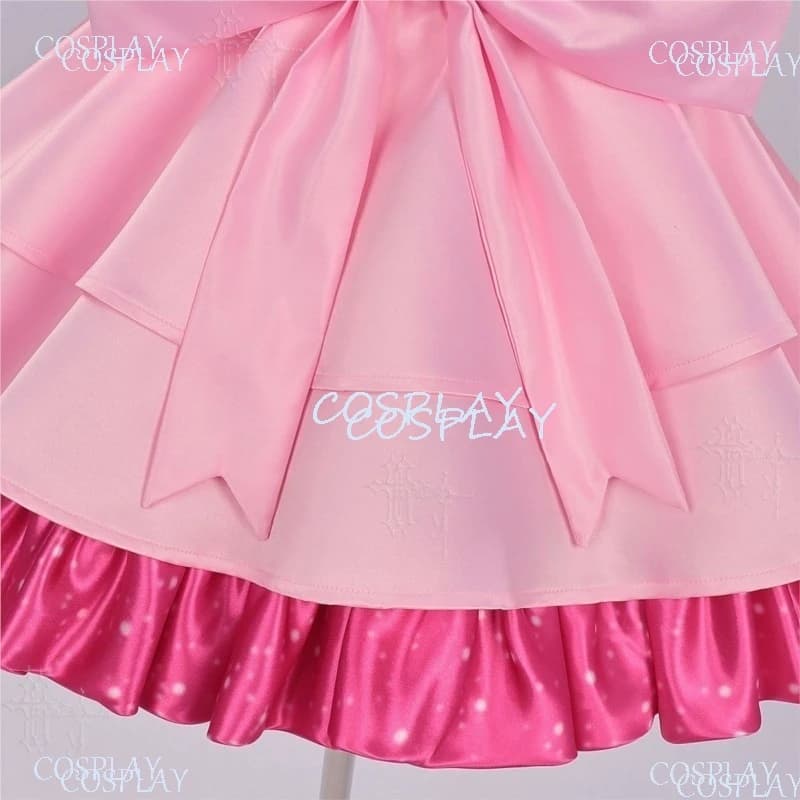 Alien Stage Mizi Cosplay Costume Zombie Stage Full Candy Scar Pink Stage Dress Lolita Mask Halloween Party Costume Full Set