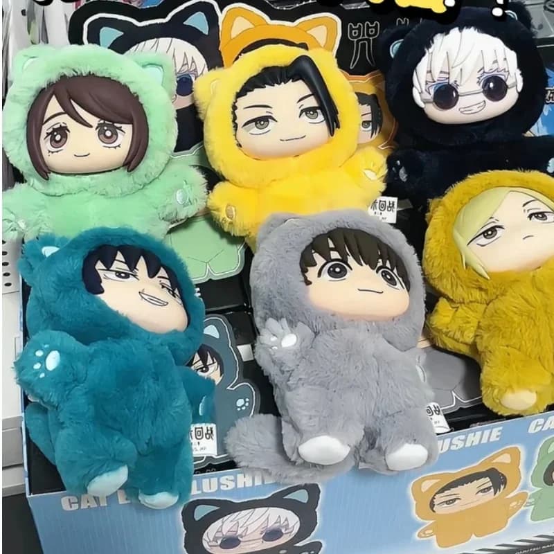 In Stock Genuine Eaki Jujutsu Kaisen Gojo Satoru Plush Doll Blind Box Anime Peripheral Collection Surprise Gifts Trendy Toys