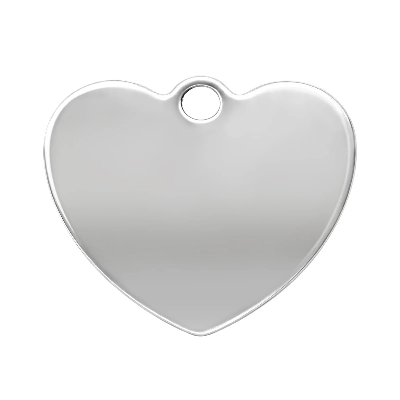 Materiali in acciaio inossidabile a forma di cuore, adatti per macchine per incisione laser e progetti fai-da-te
