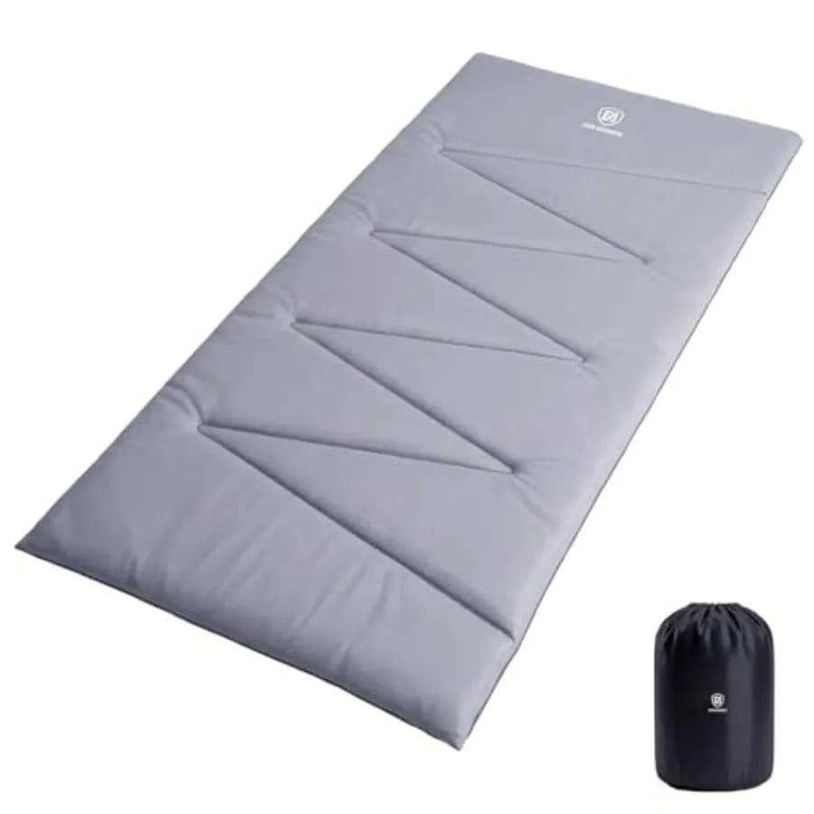 85" Extra Wide Sleeping Pad for Camping, 2.36" Thick Cotton Camping Mattress Pad with Carry Bag, Portable Roll Up Camping Cot P