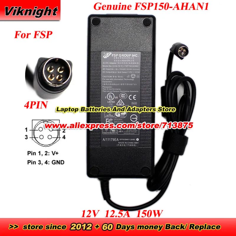Adattatore CA originale FSP FSP150-AHAN1 12V 12,5A 150W per Lacie 5BIG NAS PRO Elo 15A1 COMPUTER TOUCH DESKTOP Seagate SRN04W STORAGE