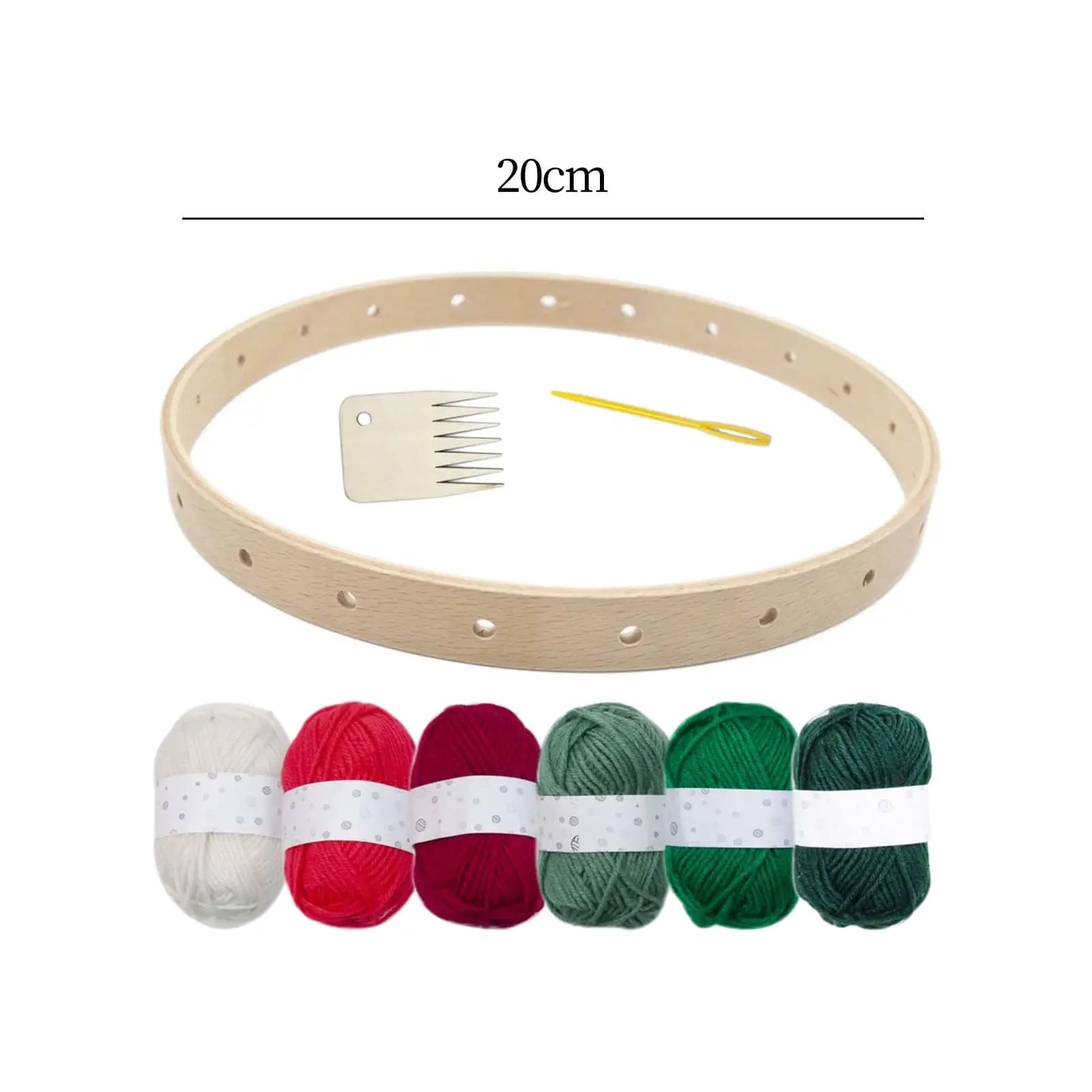 Weaving Loom Set Wooden with Weaving Pin Round for Beginners Kids Children