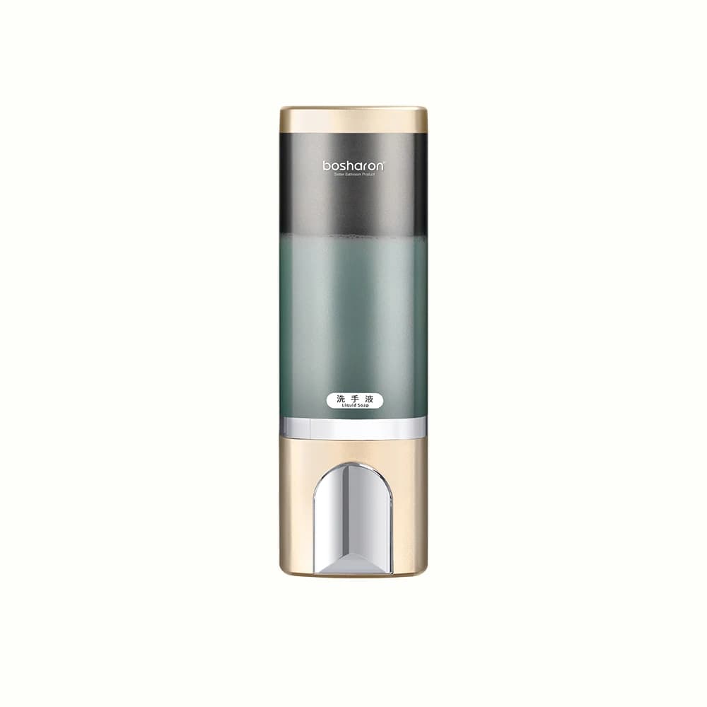 Dispenser di sapone per doccia a parete, bottiglia per doccia in plastica, senza perdite, bagno, senza trapano, 500 ml