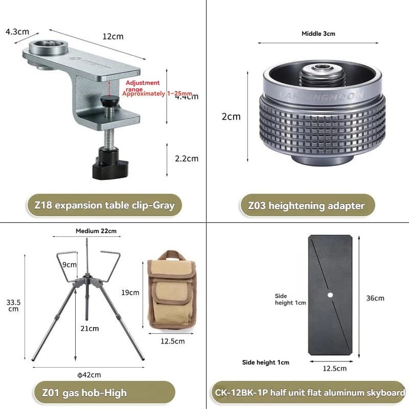 ♪ Z01 Z18 camping gas cooker set, expansion bracket, lightweight and simple innovative adapter for outdoors