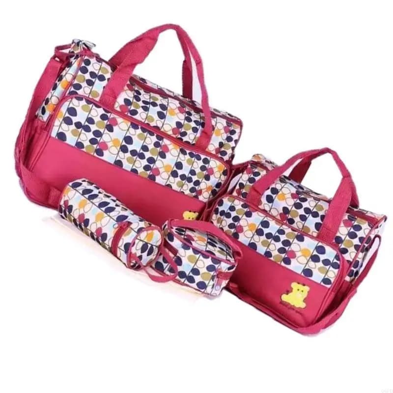 Borsa per mamma da 5 pezzi Borsa da appendere per passeggini portatili con cuscinetto per ricarica del pannolino pratica per