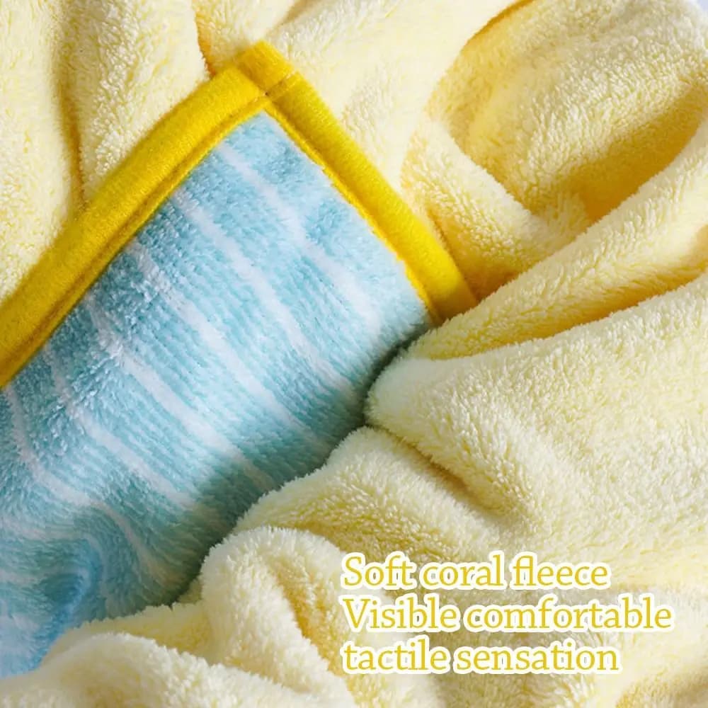 Cute Quick-drying Dog Bathrobe Absorbent Nightwear Pet Bath Towels Soft Pet Bathing Supplies Pet Pajamas Cat