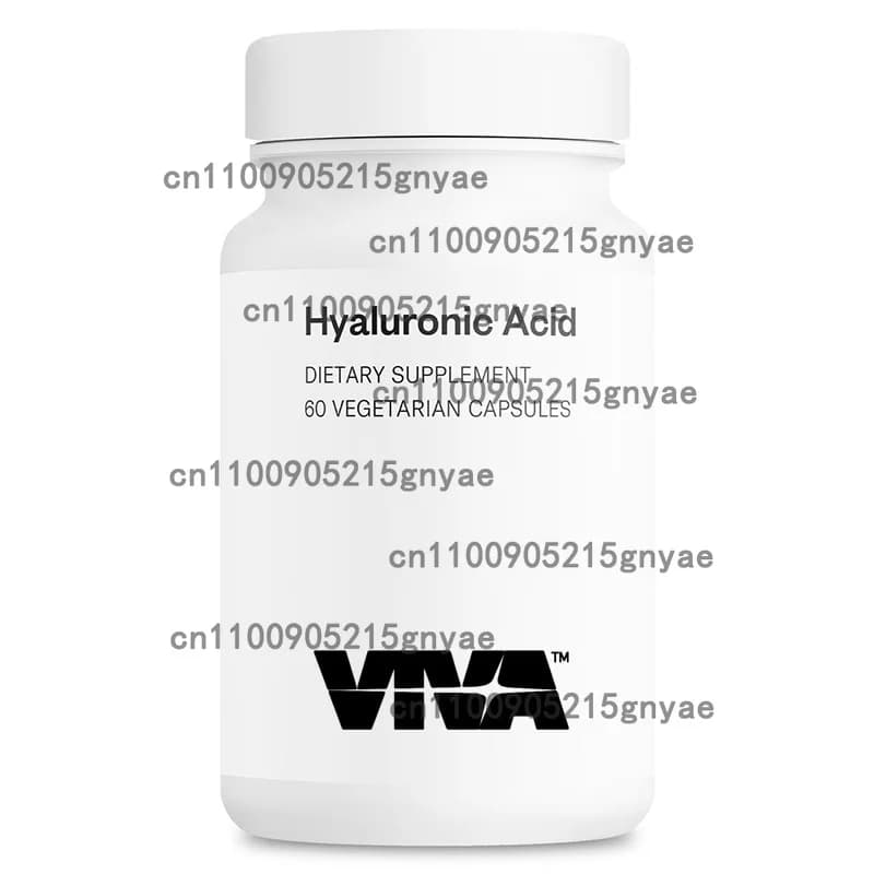 Hyaluronic Acid Capsules from Fungo Tremella Fuciformis Puro with Vitamin C and Ibisco, Supplement for Beauty of Skin and Nails