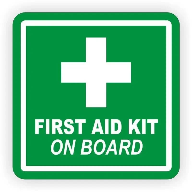 Kit di pronto soccorso, adesivo in vinile per auto, etichetta 4x4, sicurezza fuoristrada, camper, ospedale, adesivi di soccorso