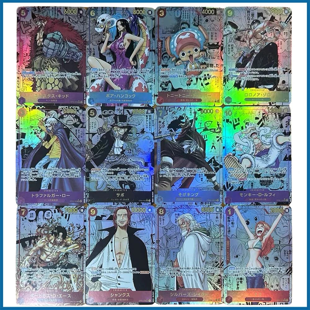 Anime One Piece FAI DA TE ACG Silvers Rayleigh Nami Manga Premium Flash Giochi di carte Giocattoli Regali di compleanno Giochi da tavolo Carte da collezione