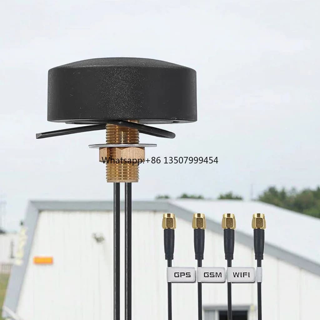 Antenna Combinata 2 in 1 GPS LTE 4G WIFI, Antenna Omnidirezionale Impermeabile per Esterni a Doppia Banda con Montaggio a Vite, Antenna Puck 4G