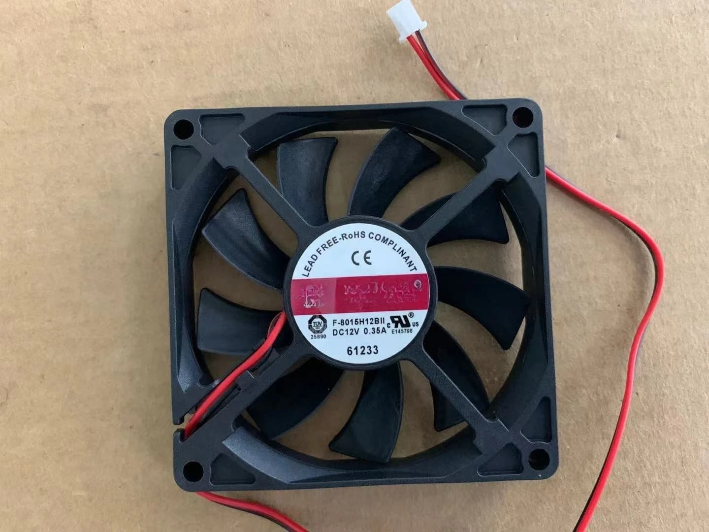 Per COFAN F-8015H12BII 12V 0,35A 8cm 80mm Ventola con volume d'aria di grandi dimensioni 2 pin