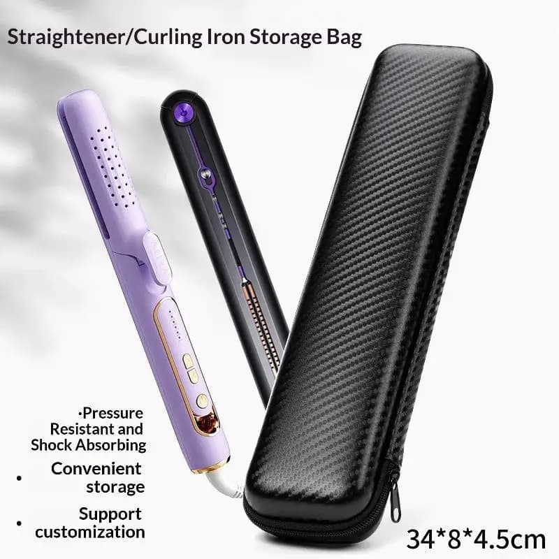 Hair Styling Tool Travel Carrying Case Portable Protective Storage Bag Fit Hair Straightener Curling Iron Container